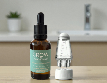GROW Hair Revival Serum + Scalp Massager